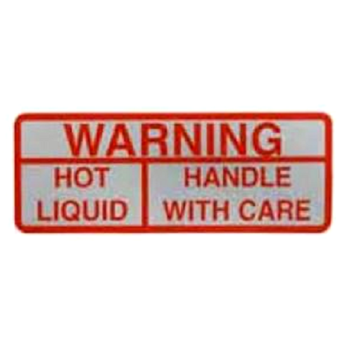 Wilbur Curtis, Wilbur Curtis WC-39052 PLA154 Aftermarket "Handle With Care" Sticker